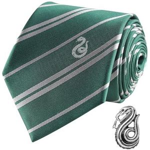 Cinereplicas Harry Potter - Slytherin / Zwadderich Tie / Stropdas Deluxe Edition met Pin