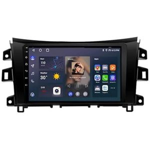 Android 12 Auto Stereo MP5 Player 9'' Screen Autoradio Voor Nissan Navara Frontier NP300 2015-2018 Car-play Android Auto GPS-navigatie Bluetooth RDS FM AM DAB+ Radio Stuurbediening Voice Control(8 Cor