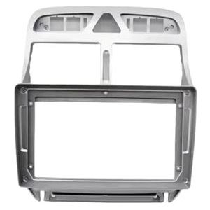 Voor Peugeot 307 307CC 2002-2013 9 Inch Auto Dvd-frame Audio Dashboard Trim Kit Paneel Radio Groot Scherm Multimediaspeler Interieuraccessoires(Only frame-black)