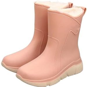 Waterdichte regenlaarzen for dames, halfhoge antislip regenlaarzen for dames, werklaarzen for buiten, tuinschoenen for nat weer, for tuinieren en buitenactiviteiten, duurzame en slipvaste zool, gemakk