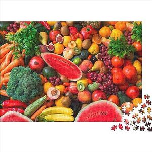 Groenten en fruit voor volwassenen puzzel van karton - Ontspannende spelletjes - Hersenontwakingsspellen - Uitdagingsspellen voor het gezin - Verjaardagscadeaus Kerstmis 1000 stuks (75 x 50 cm)