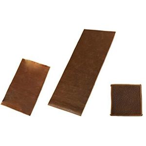 PU lederen tafelloper, Leren tafelloper waterdicht dubbelzijdig donkerbruin diverse maten(33x80cm)