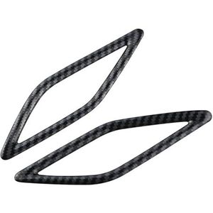 QAQMHVCVB 2 Stuks Auto-speaker Afdekframe Voor De Voorstijl Van De Voor VW Tcross T-cross 2018-2023 Roestvrijstalen Stickeraccessoires Autobekleding Interieur(Style B)