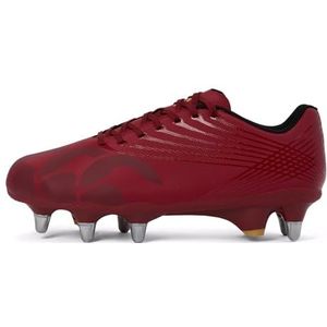 Canterbury Volwassenen Unisex Gestempeld Ground Break Team Zachte Grond Rugby Laarzen Rood Dahlia, Rood, 41.5 EU