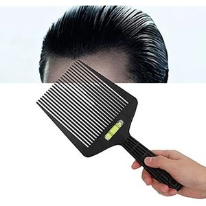 Platte Top Gids Haar Kam, Kapsel Niveau Kam Bang Olie Haar Kam Kapper Snijhoek Aanpassing Brede Tand Kam Styling Tool Kapper Bruidegom Kam voor Thuis Salon