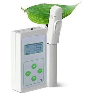 Plantenvoedingstester Chlorofylbladtemperatuur-vochtigheidsmeter 3 in 1 draagbare plantenbladchlorofyl-analysator voor direct relatieve chlorofylinhoud(Hm-yc)