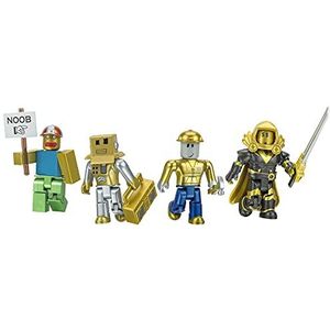 Roblox ROB0527 Action Collection-15th Anniversary Gold Four Figure Pack [Inclusief exclusief virtueel item], Multi