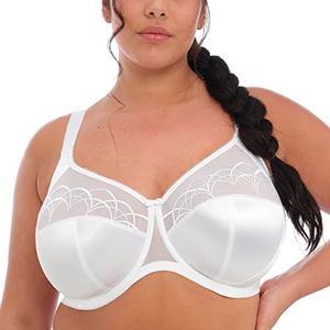 Elomi Cate 4030 Beugel Volledige Cup Gestreepte Ondersteunende BH, Kleur: wit, 95F