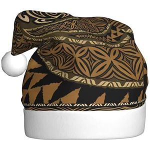 MYGANN Hawaiian Tapa Honu Turtle Unisex Kerstmuts Voor Thema Party Kerst Nieuwjaar Decoratie Kostuum Accessoire