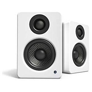 Kanto YU2 Powered Desktop Speakers | 3"" Composiet Drivers | 3/4"" Silk Dome Tweeter | Class D Amplifier | 100 Watt | Ingebouwde USB DAC | Subwoofer Output | Mat Wit | Paar