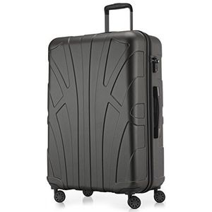 Suitline grote harde koffer trolley, reiskoffer check-in bagage, TSA, 76 cm, ca. 86 liter, 100% ABS mat grafiet
