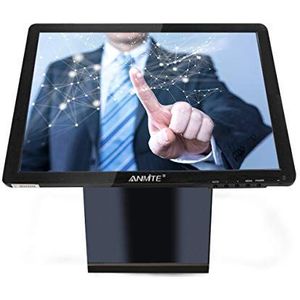 Anmite Touch Monitor Resistive/Capacitance Touchscreen Square screen (17-inch Capacitance Touch Monitor Black HDMI/VGA)