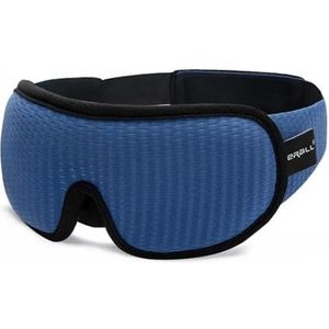 UYFRD 3D-slaapmasker blokkeert licht, ademend, beschermende verduisterende ooglapje, verstelbare riem, nachtslaap-gezichtsmaskers (blauw)