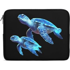 Blue Sea Turtles Laptop Sleeve Bag Shockproof Notebook Computer Pocket Tablet Draaghoes