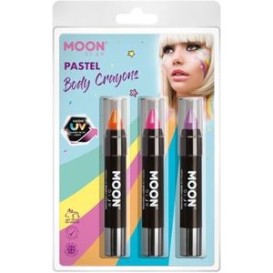 Moon Glow Intense Neon UV Body Crayons,