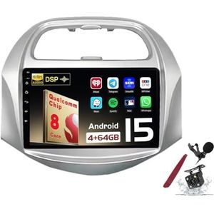 Android 15 Autoradio Sat Navi voor C-hevrolet Spark Beat (2018-2020) 9 Inch Touchscreen Multimedia Speler met Draadloze Carplay GPS Navigatie FM RDS Bluetooth 5G-WiFi SWC DSP,M150s