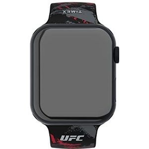 Timex UFC Smartwatch Band Compatible with Apple Watch 44mm / 45mm / 49mm - Black wth Red and Silver Splatter