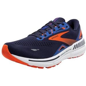 Brooks Adrenaline Gts 23 heren Hardloopschoen, Peacoat Orange Surf The Web, 46 EU