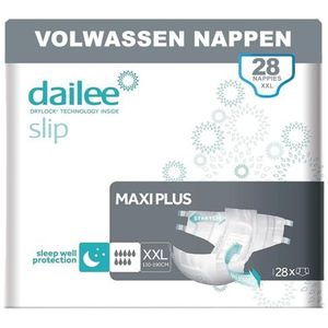 Dailee Slip MaxiPlus XXL - 28x Incontinentie Slips - Absorptie 8,5 druppels - panty slip absorberende incontinentie Vrouwen Mannen