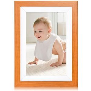 32G Fotoalbum Wifi Cloud Art Display Videohouder Foto 10,1 Inch Aangepast Houten Digitaal Fotolijstje High Definition Scherm(Brown)