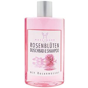 Rozenbloesem douche bad & shampoo 200 ml, van Haslinger