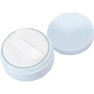 Lege Losse poeder containers met Puff Delicate Vakmanschap Nuttig Gereedschap Blauw