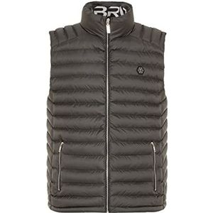 Redbridge Gewatteerd vest met ritssluiting, vest met opstaande kraag, antraciet, M