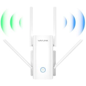 WAVLINK AX3000 Dual Band Wi-Fi 6 Range Extender, WiFi Extender Booster, WiFi Repeater met Gigabit-poort, 4x5dBi antennes, ondersteuning Repeater/AP/Router/Mesh-modus, eenvoudige installatie, werkt met