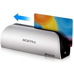 ITOSAYDE PRO Sarmt Kaartlezer Writer USB 2.0 Mac Visitekaartje Scanner Hico loco Magstripe Encoder Credit Debit Swipe Reader 3 tracks+10 Lege Magnetische Streep Kaarten Compatibel Voor Windows/Linux