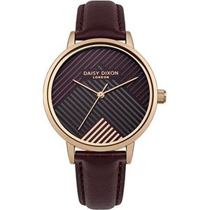 Daisy Dixon Dames datum klassiek kwarts horloge met PU armband DD056VRG