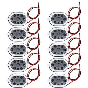 EMSea 10 Stks 8 Ohm 1 W Magnetische Luidsprekers Vervanging Mini Metalen Luidsprekers Mini DIY Magnetische Luidspreker Vervanging Luidspreker 20x14mm/0.78x0.55inch
