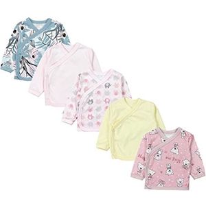 TupTam Baby Meisjes Overslag Top met Lange Mouwen 5-Pak, Veelkleurig 10, 68