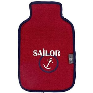 fashy 2,0 l warmwaterkruik met hoes ""Sailor"" in vilt-look 67379 40