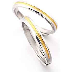 verstelbare ringen voor vrouwen925 sterling zilver Trouwringen for meisjes, grappige cadeaus for vrouwen Verstelbare koppelring Zilver verstelbaar