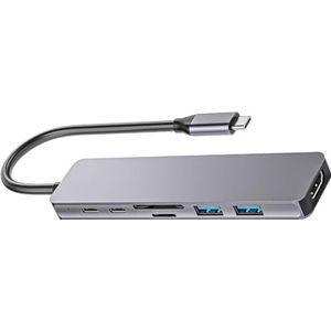Hoge snelheids USB C Hub met USB3.0, Multiport Type C Adapters van de Kaartlezer