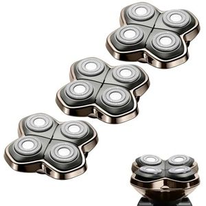 Vervangmesjes voor PRO 4-scheerkop, compatibel met Skll Pitbull, Butterfly Kiss Pro en Palm-scheerapparaten. Geschikt voor kaalscheerapparaten voor heren, houder niet inbegrepen (3 stuks).