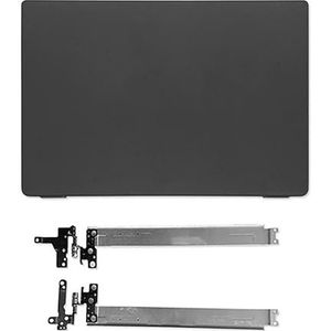 WANGHUIH 14"" LCD-achterklep bovendeksel + schermscharnieren compatibel met Dell Latitude 3410 E3410 laptop (A+H)