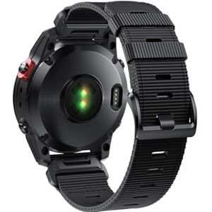 20 mm nylon lus Easy Fit riemriem geschikt for Garmin Fenix5s/5sPlus/6s/6sPro/7s vervangbare horlogeband Instinct2s armband polsband (Color : Black(HGK), Size : For Fenix6s 6sPro)