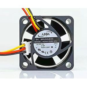 4CM ADDA AD0412UB-C52 4020 DC12V 0.18A 40 * 40 * 20MM 3-wire cooling fan