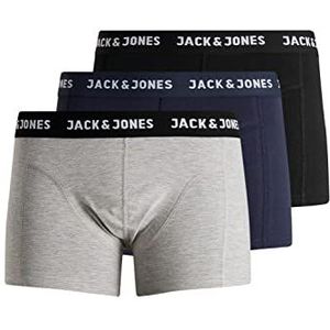 JACK & JONES herenboxershorts, verpakking met 3 stuks, effen, Set van 3 basic, M