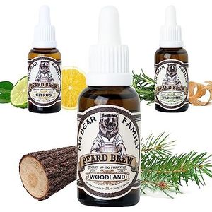 Natural Beard Oil for Men – Scented Beard Moisturiser Oil Contains Hydrating Jojoba + Argan Oil – Nourishing Mens Beard Softener for Healthier Hair Growt (Woodland,30ml)