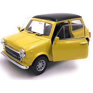 Welly Mini Cooper 1300 Auto-licentieproduct Model 1: 34-1: 39 Geel