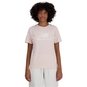 New Balance Dames T-Shirt ESSENJERSEY Logo WT41502 OUK Roze