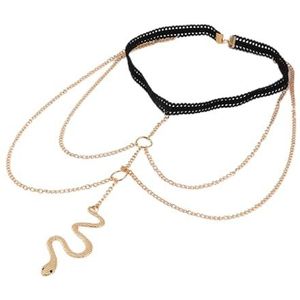 Vrouwen Been Kettingen Been Ketting Strand Sexy Overdreven Stretch Touw Lace Snake Zilver Kralen Been Ketting Sieraden Dij Sieraden, Eén maat, metaal, Agaat