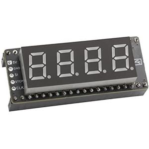 SEENGREAT 4-cijferige 8-segmentweergavemodules voor Raspberry Pi Pico, 0,4 inch rode LED digitale buis, goedkeuring van 74HC595-stuurprogramma-chip compatibel met SPI-interface, ingebouwde Raspberry