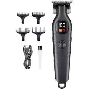 Tondeuse voor mannen, thuis tondeuse LCD-scherm, draadloze professionele tondeuse verstelbare kam haarsnijmachine