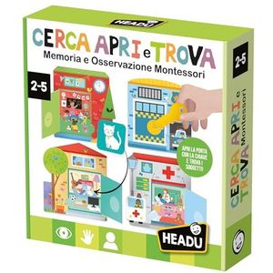 Headu Zoeken openen en vinden Montessori Geheugen en observatie voor peuters It57168 Educatief spel voor kinderen 2-5 jaar