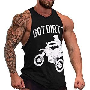 Got Dirt Bike Heren Tank Top Grafische Mouwloze Bodybuilding Tees Casual Strand T-Shirt Grappige Gym Spier