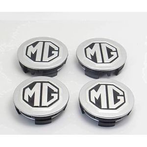 4 stuks Auto Wielnaafdoppen voor MG MG4 2022-2023 56MM, Antiroest Naafdoppen Auto Velgen Beschermers Exterieur Decoratie Accessoires