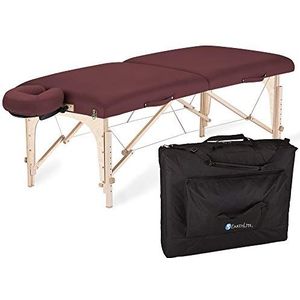 EARTHLITE Harmony DX REIKI Mobiele massageligstoel - Compleet pakket van esdoornhout incl. verstelbare deluxe hoofdsteun & tas, vliegtuigbouw kwaliteit (14kg)